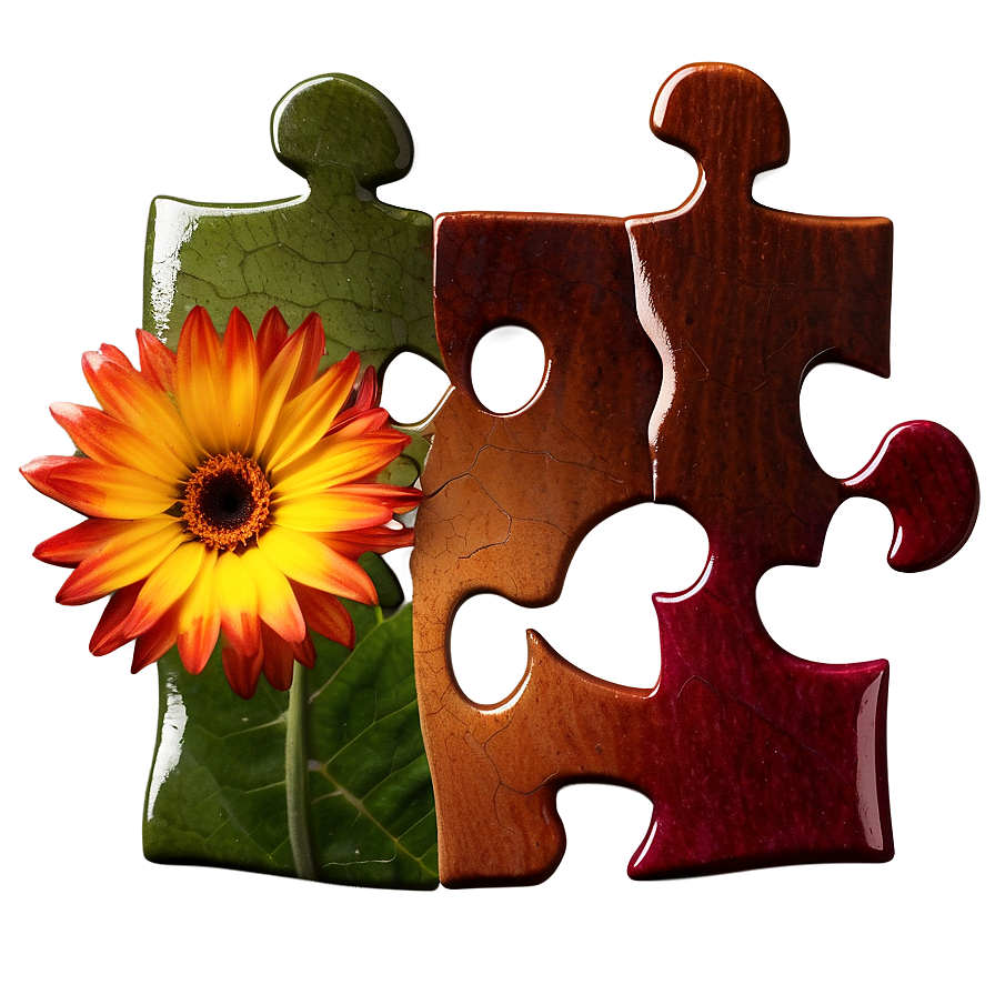Floral Jigsaw Puzzle Png Aiy PNG