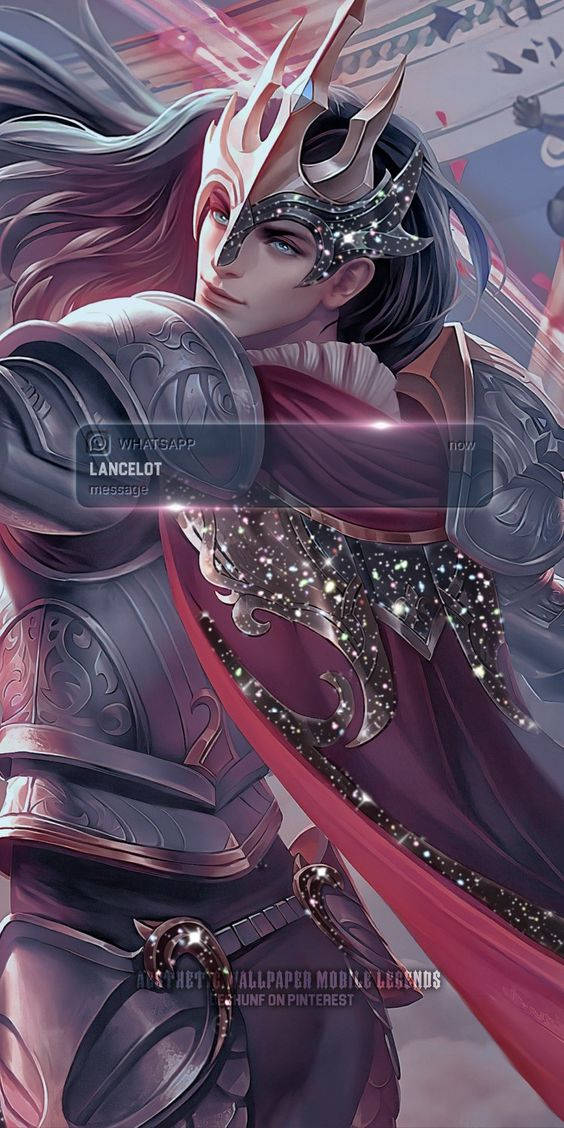 Floral Knight Lancelot Mobile Legend Digital Kunst. Wallpaper