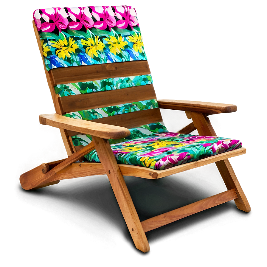 Floral Lawn Chair Png 06132024 PNG