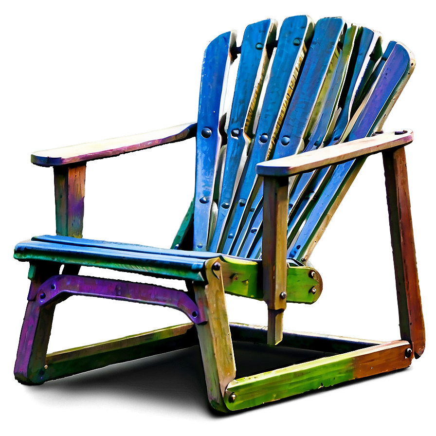 Floral Lawn Chair Png 2 PNG