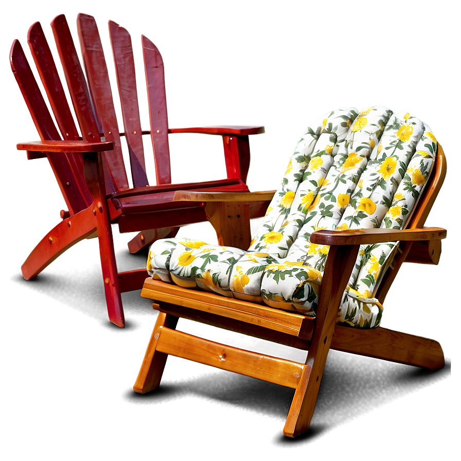 Floral Lawn Chair Png Etu PNG