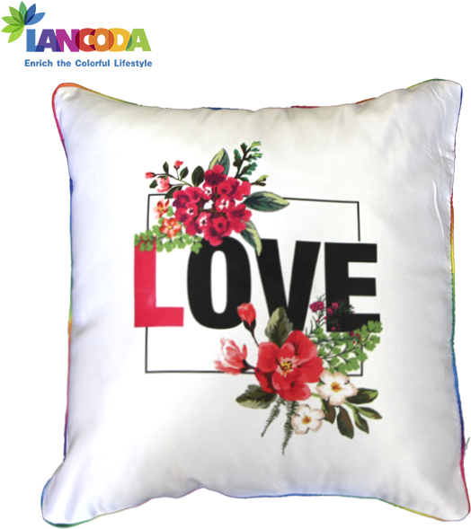 Floral Love Decorative Pillow PNG