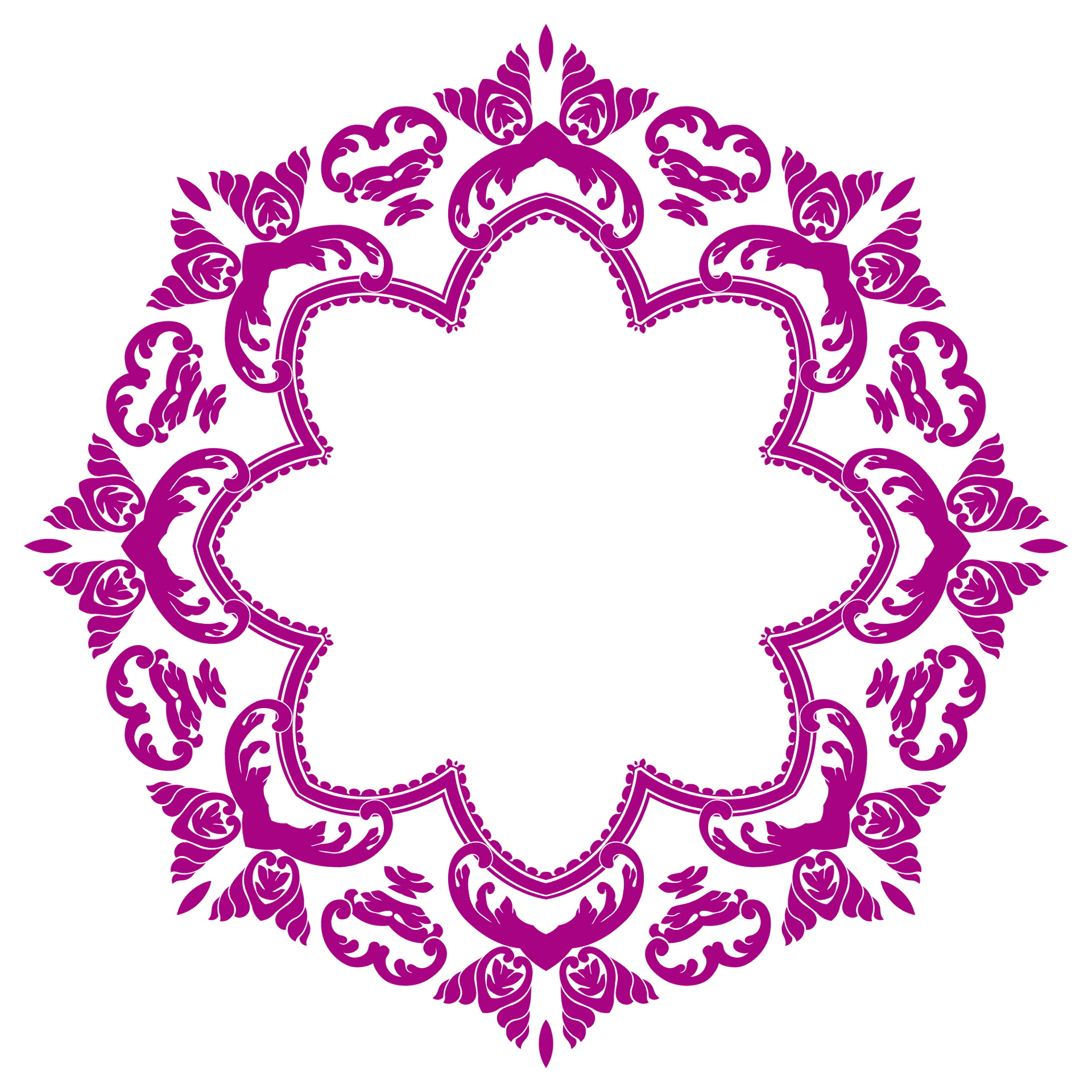 Floral Mandala Pattern PNG