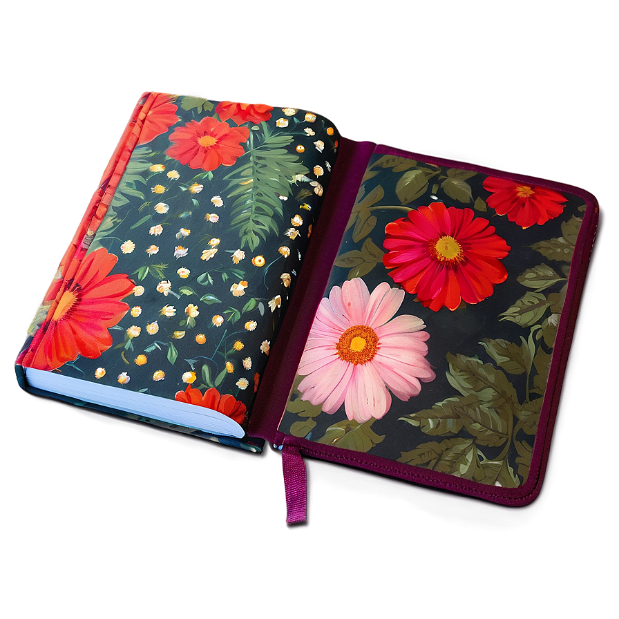 Floral Notebook Cover Png 54 PNG