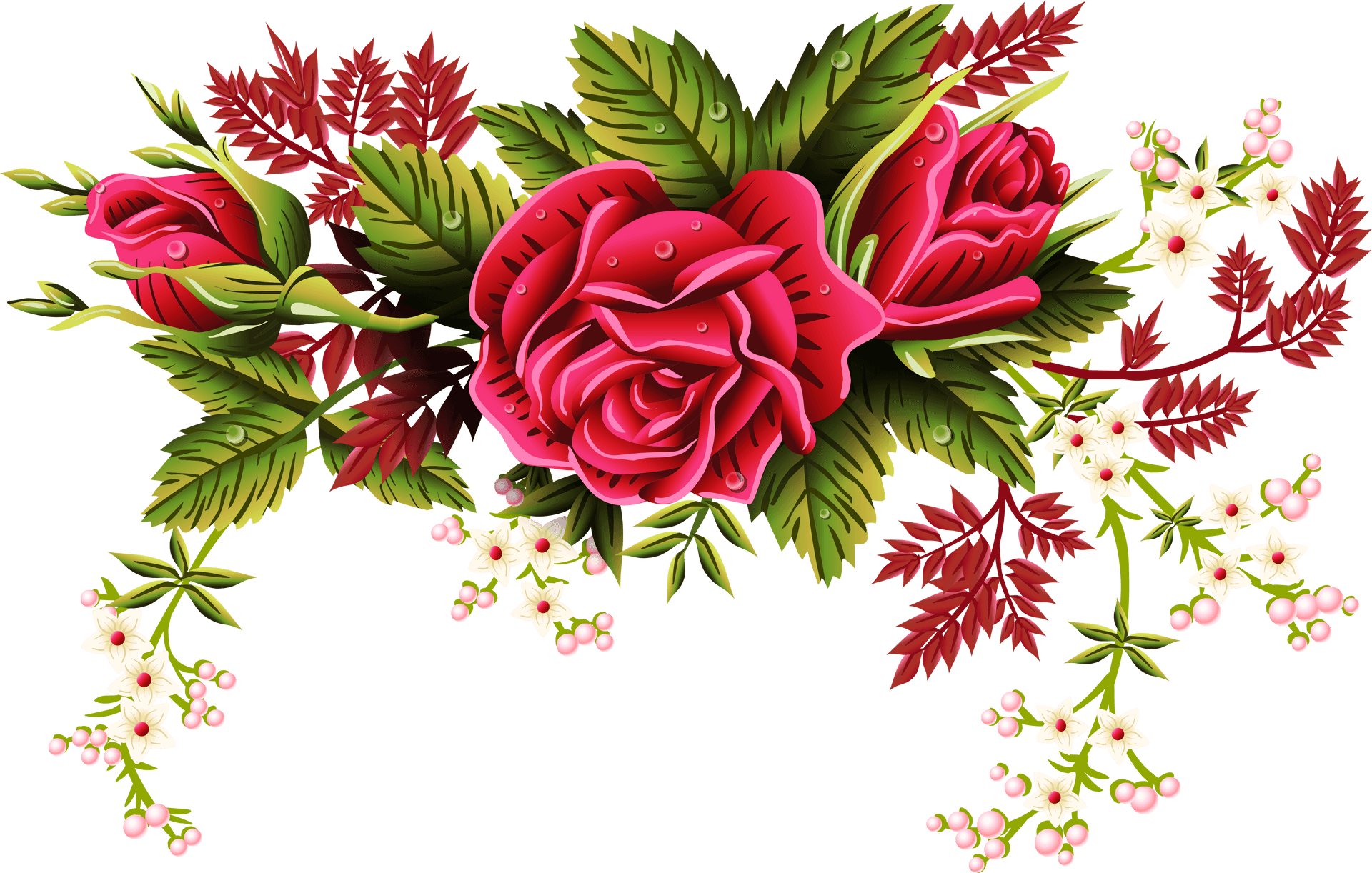 Floral Ornament Vector Design PNG