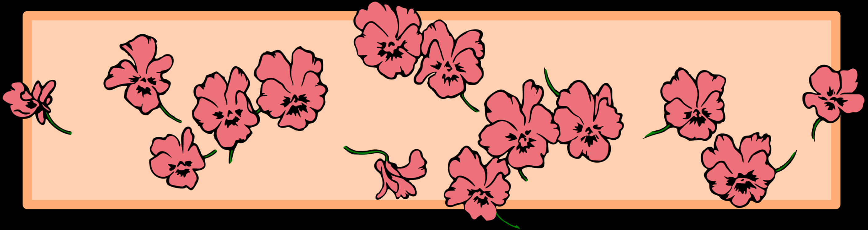 Floral Page Divider PNG