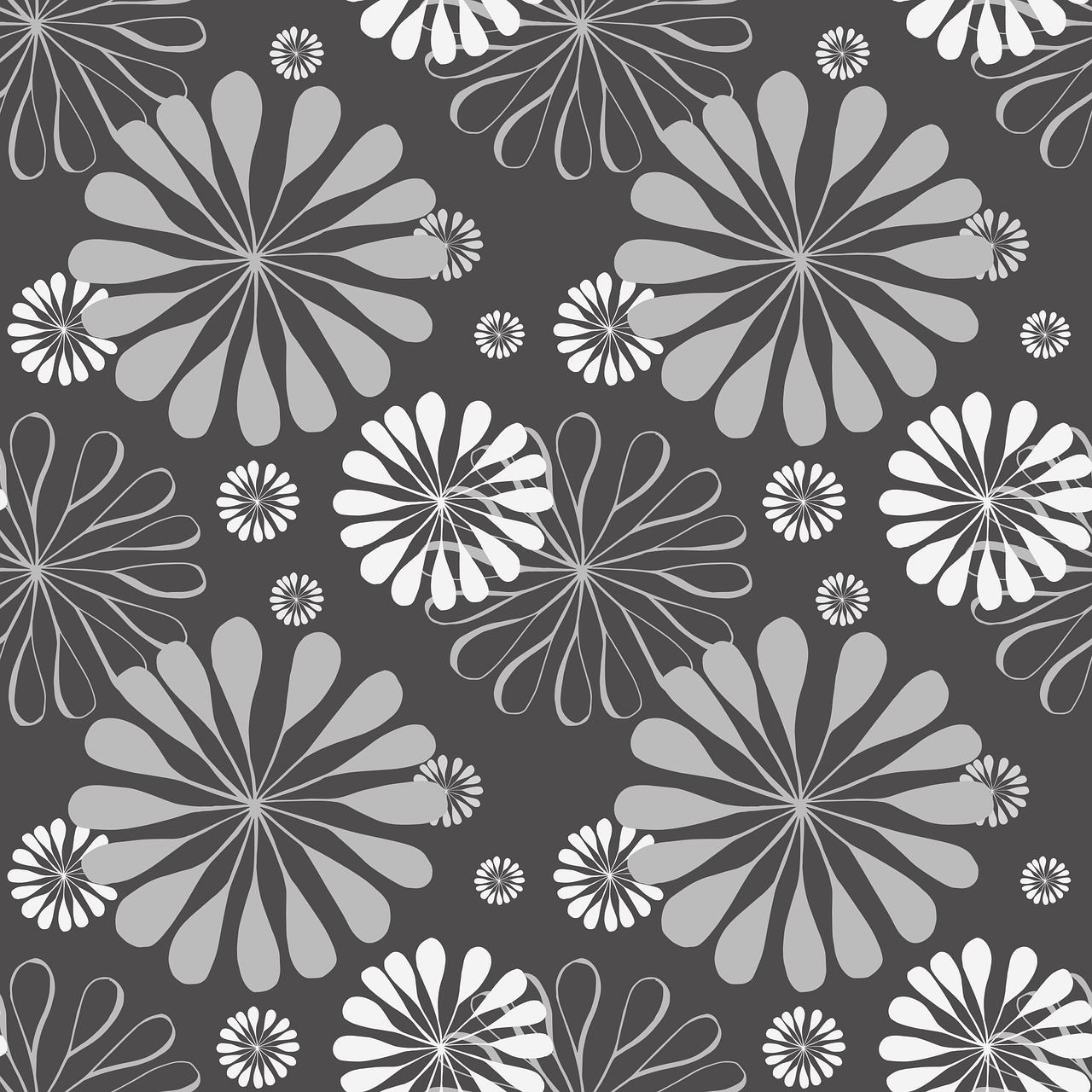 Floral Pattern 1280 X 1280 Background