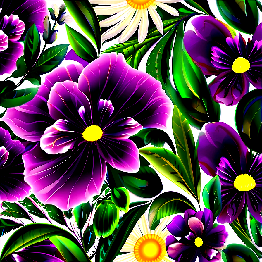 Floral Pattern Background Png 06202024 PNG