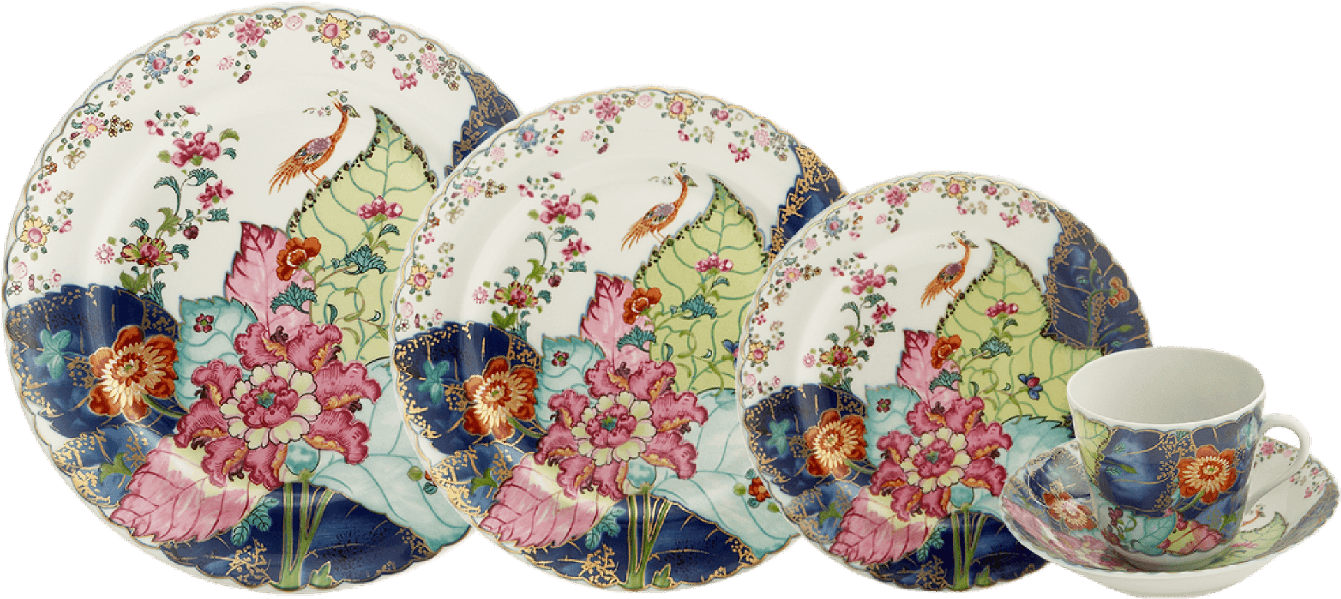 Download Floral Pattern Dinnerware Set | Wallpapers.com