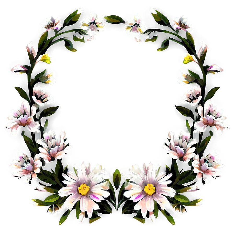 Floral Pattern Frame Png 98 PNG