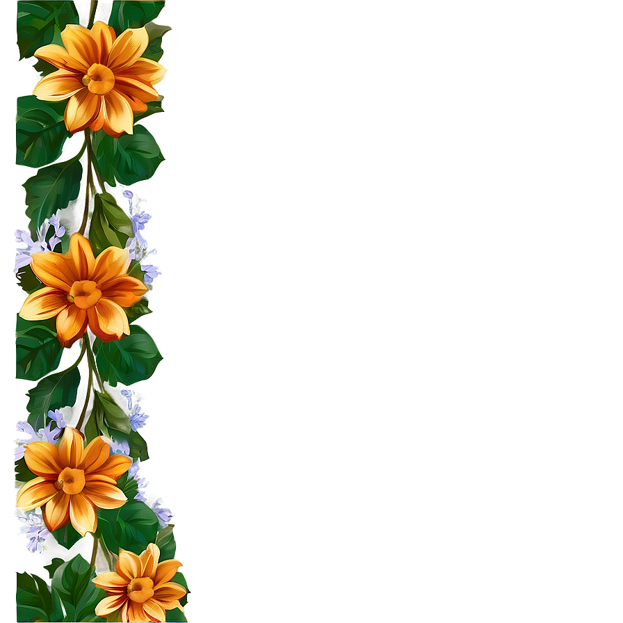 Floral Pattern Frame Png Dgf92 PNG