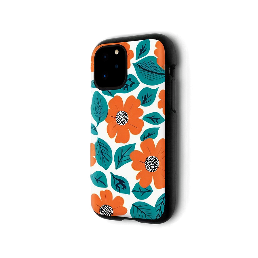 Floral Pattern Phone Case Png Vqd44 PNG
