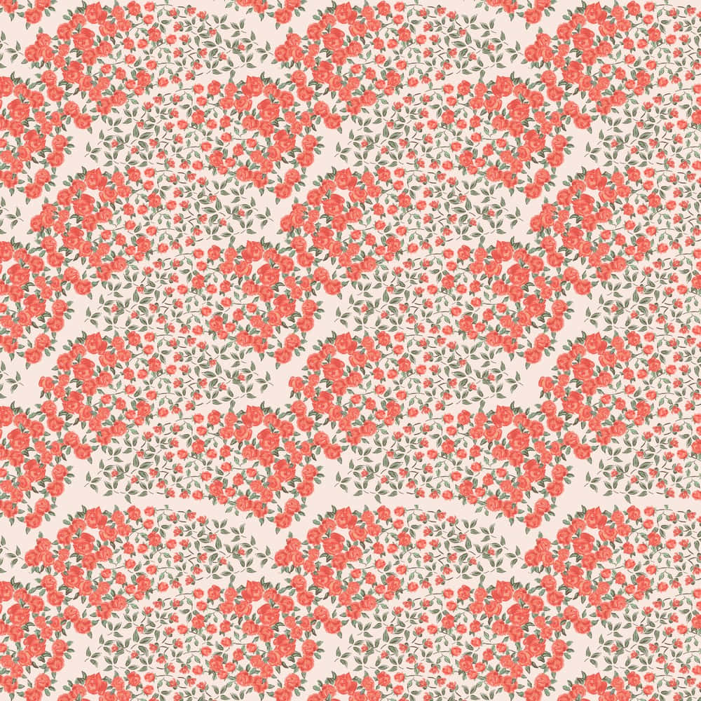 Floral Pattern Roller Rabbit Inspired Wallpaper