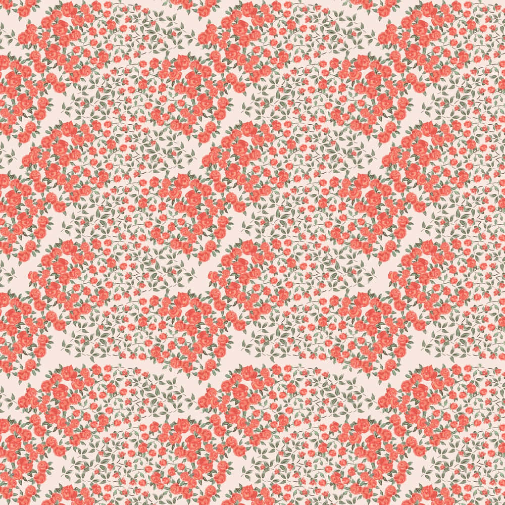 Floral Pattern Roller Rabbit Inspired Wallpaper