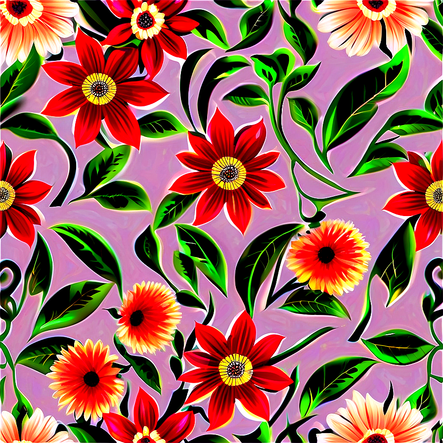 Floral Pattern Transparent Png Nbf34 PNG
