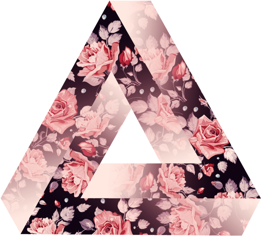 Floral Pattern Triangle.png PNG