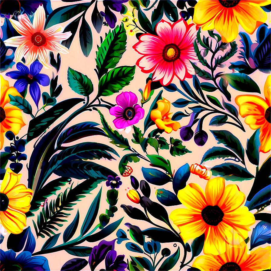 Floral Pattern Vector Png 06202024 PNG