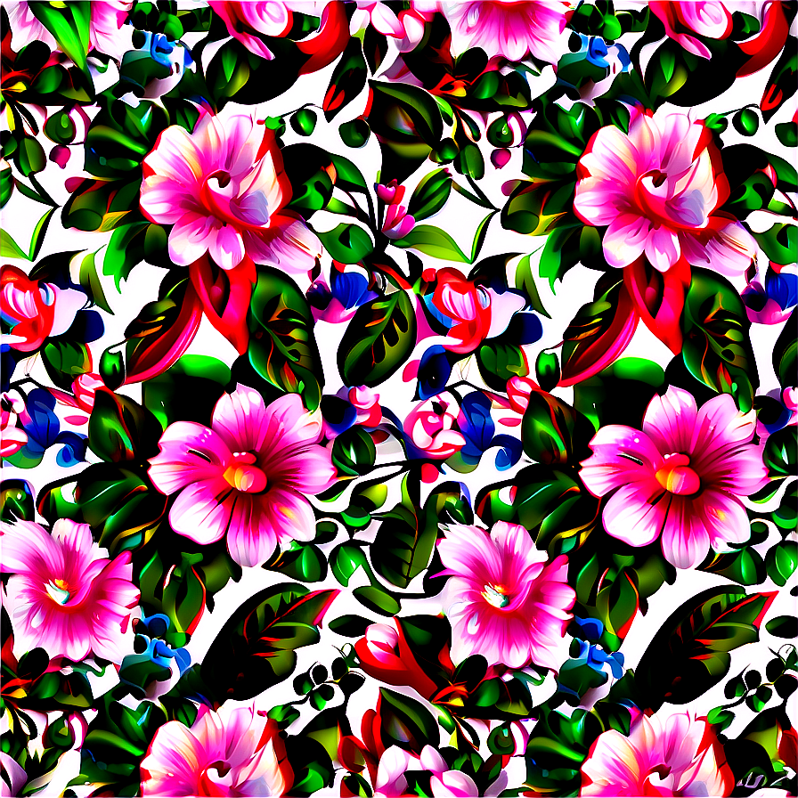Floral Pattern Wallpaper Png Cgq70 PNG