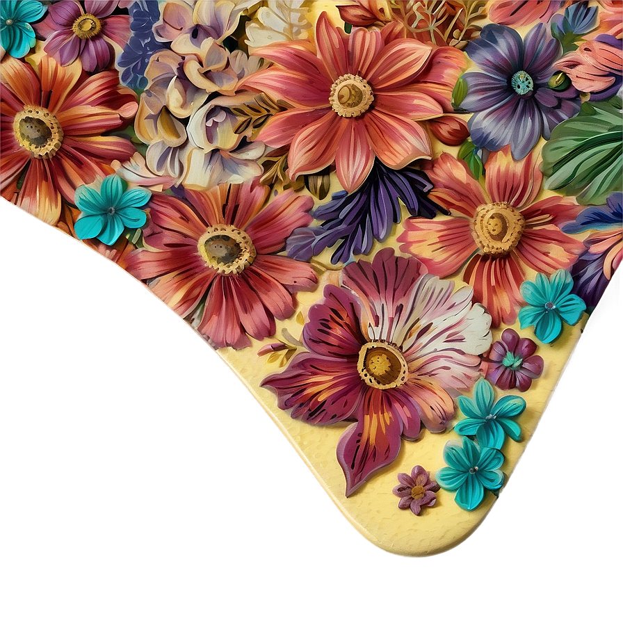 Floral Patterned Palette Png Mhl4 PNG