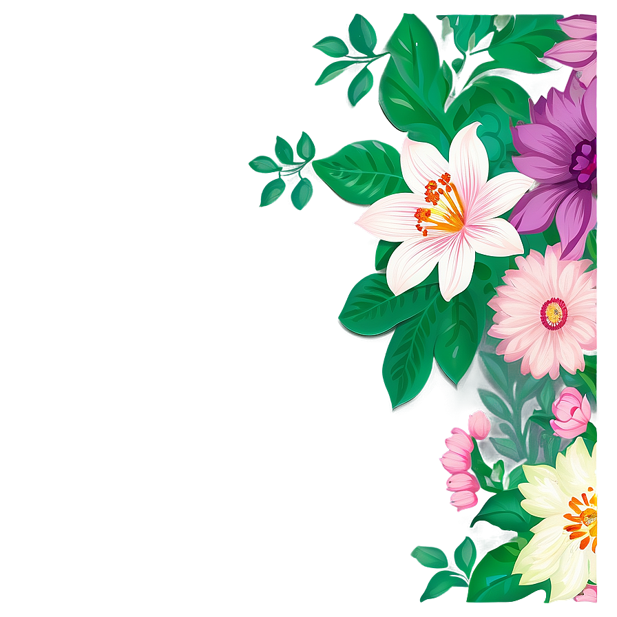 Floral Phone Wallpaper Png 05062024 PNG