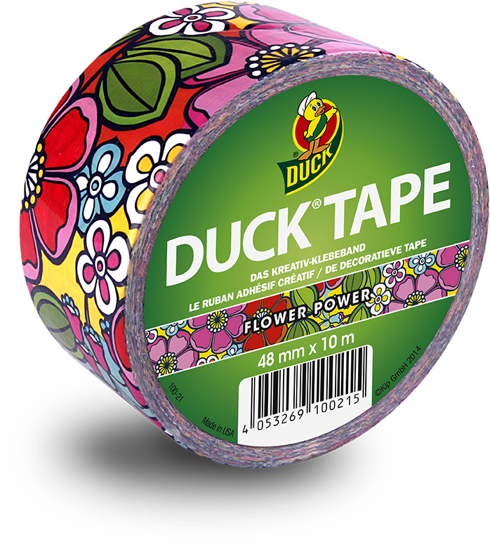 Floral Print Duck Tape Roll PNG