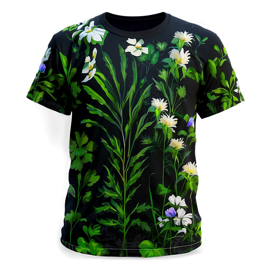 Floral Printed Tshirt Png Wty PNG