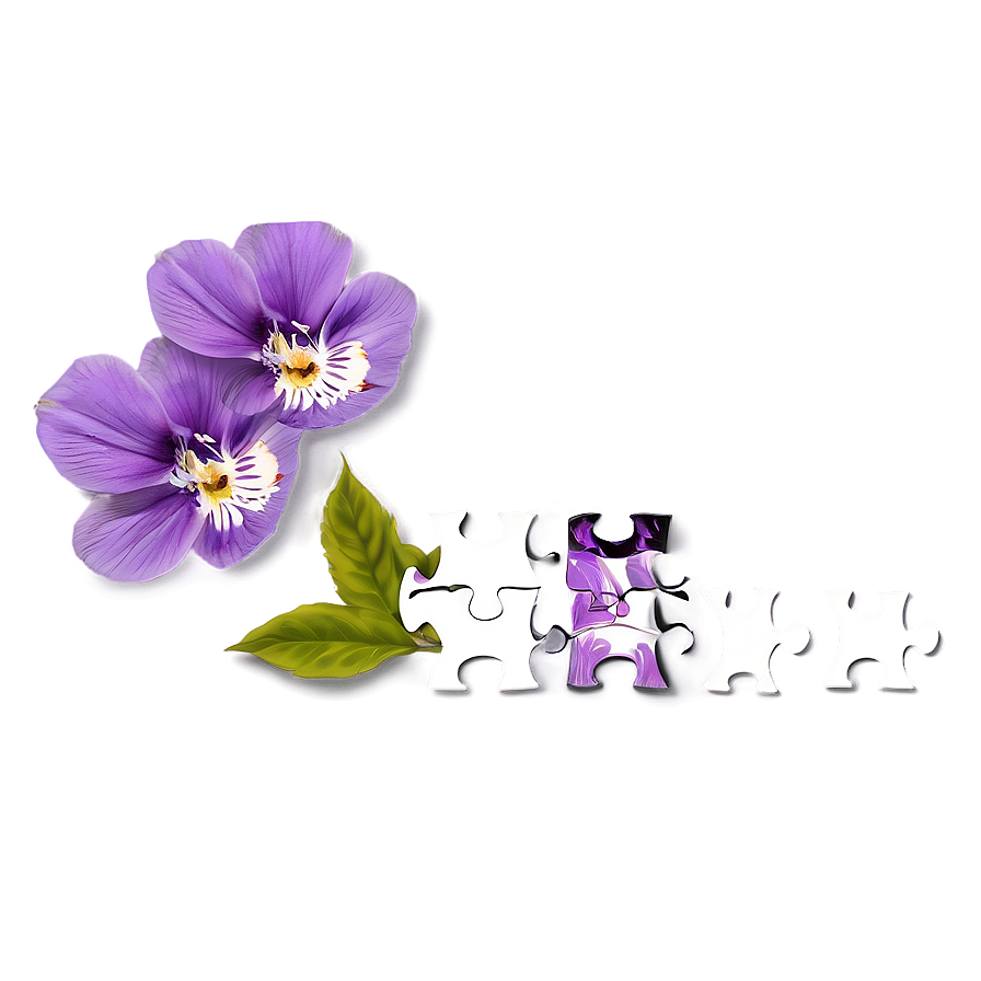 Floral Puzzle Pieces Png 95 PNG