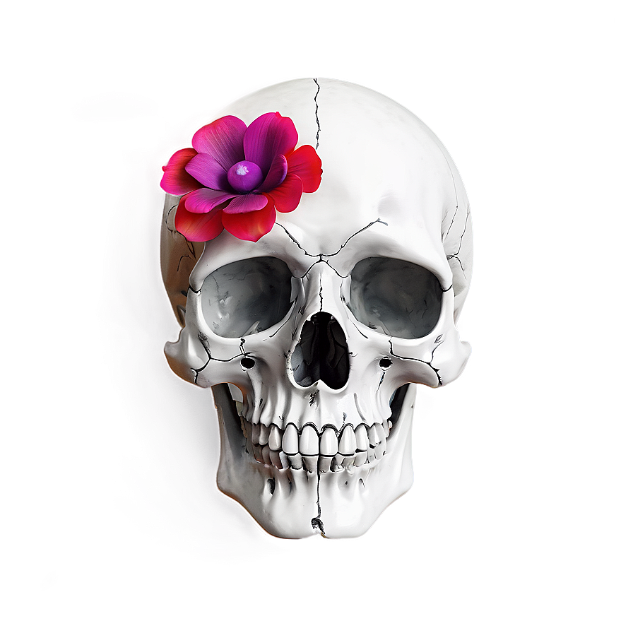 Floral Skull Decoration Png A PNG
