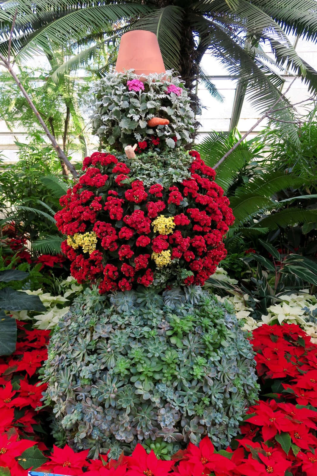 Floral Snowman Allan Gardens Wallpaper