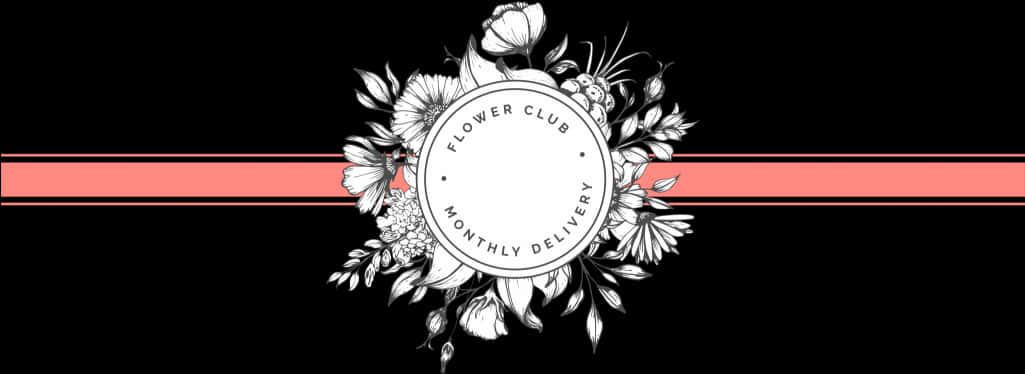 Floral Subscription Service Banner PNG