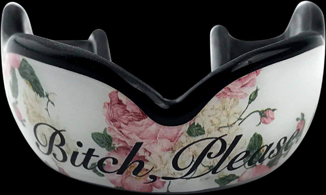 Floral Thug Life Glasseswith Text PNG
