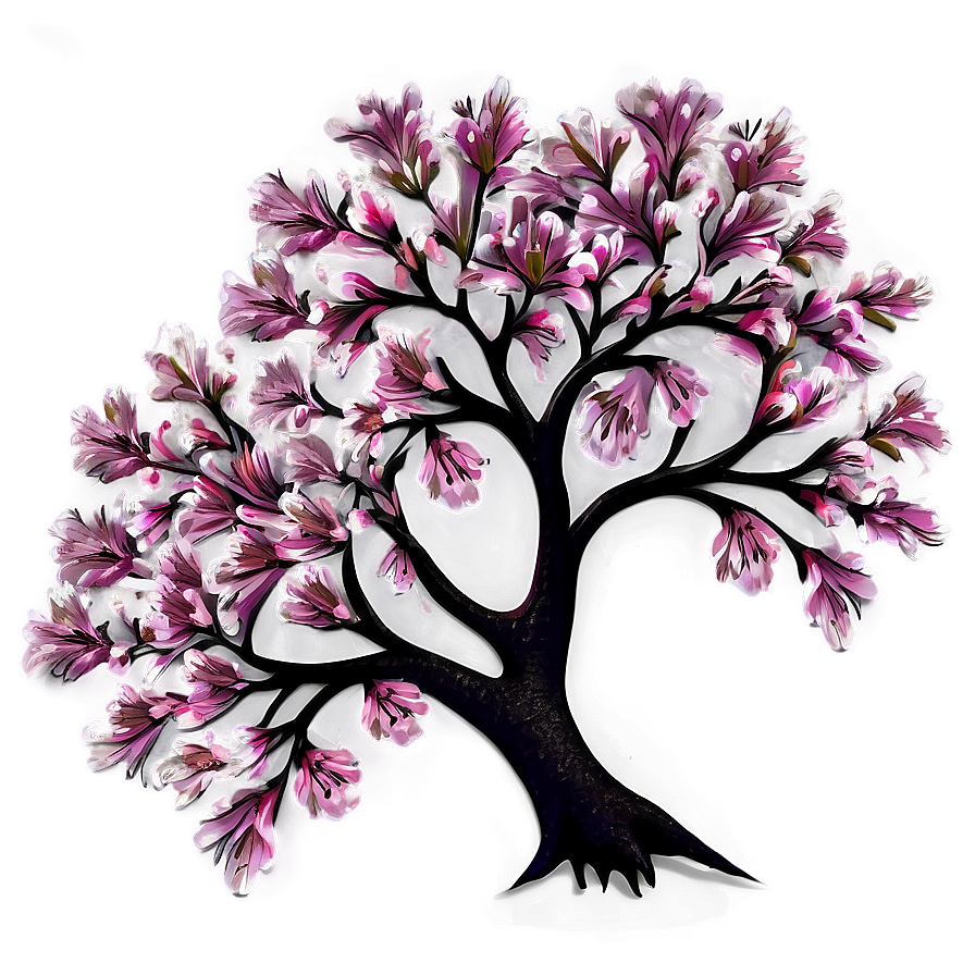 Floral Tree Top Blossom Png Kfp89 PNG