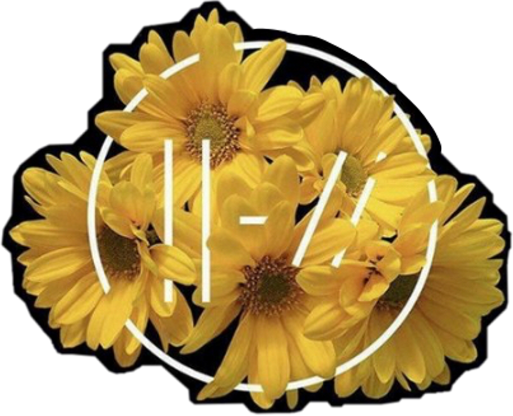 Floral Twenty One Pilots Logo Overlay PNG