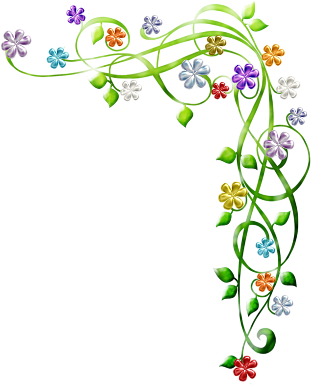 Download Floral Vine Corner Design | Wallpapers.com