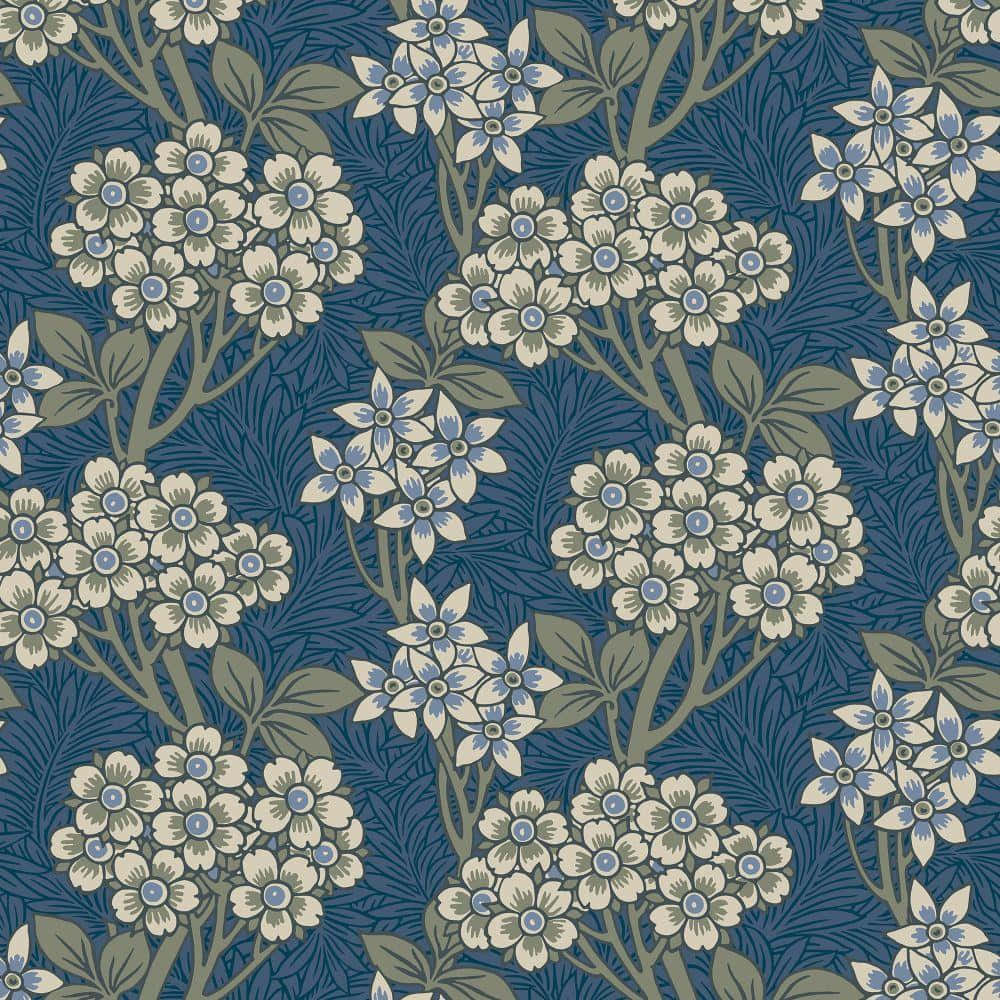 Design De Motif De Vigne Florale Fond d'écran