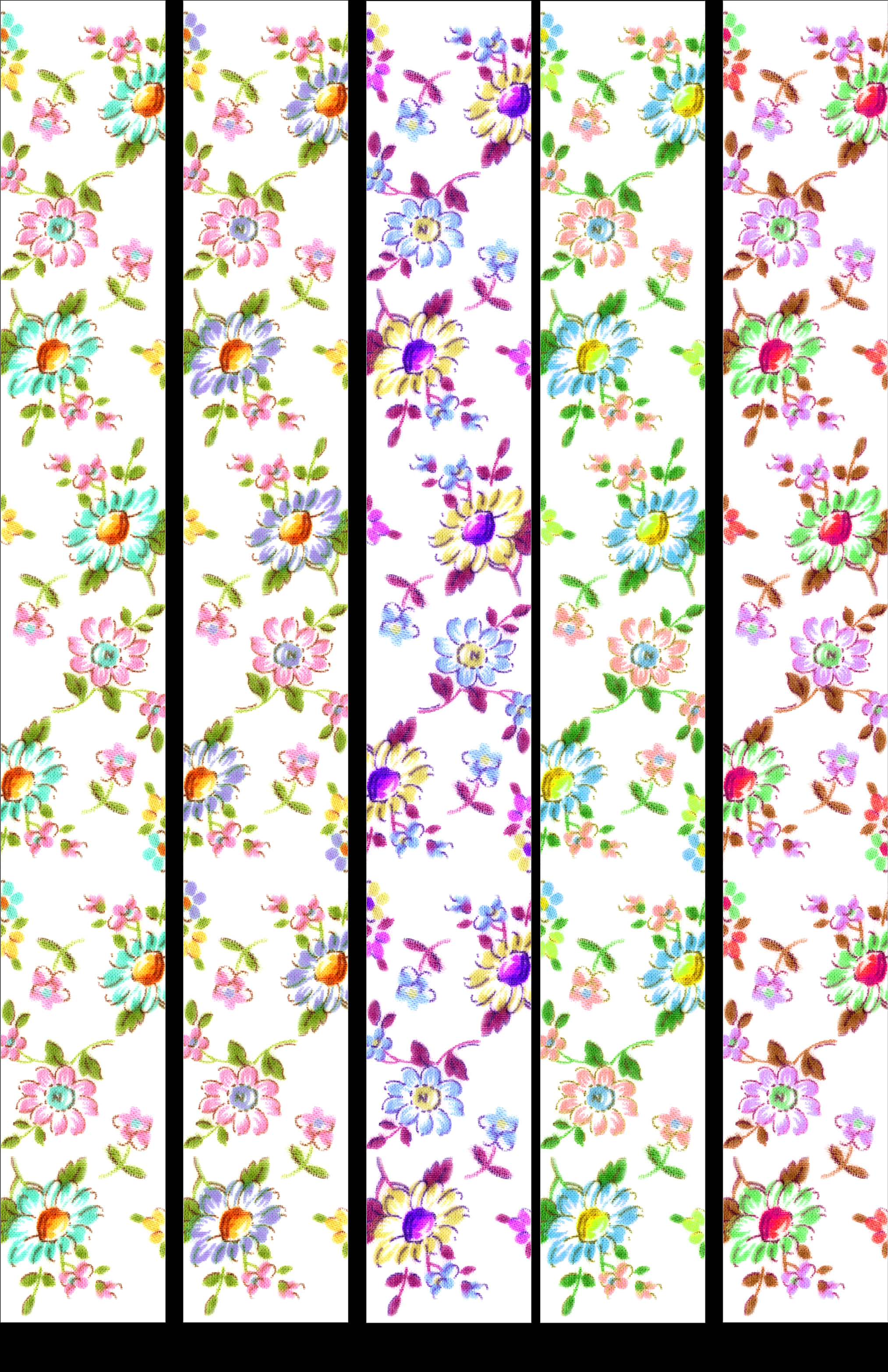 Floral Washi Tape Collection PNG