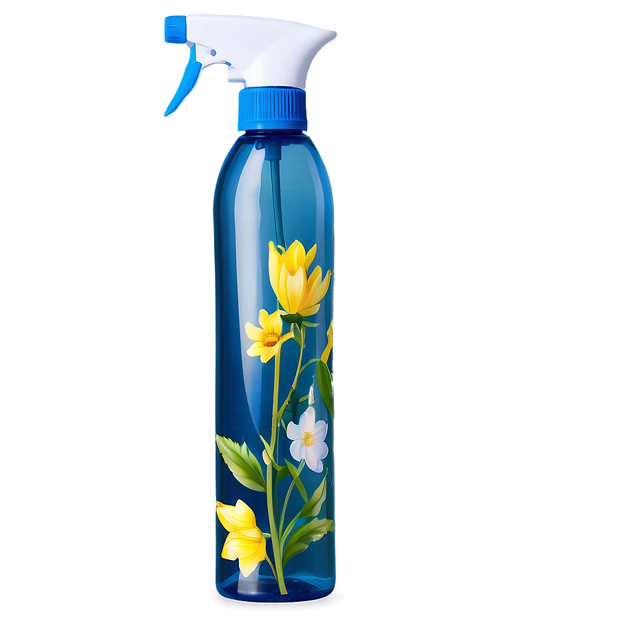 Floral Water Spray Bottle Png Vjs PNG