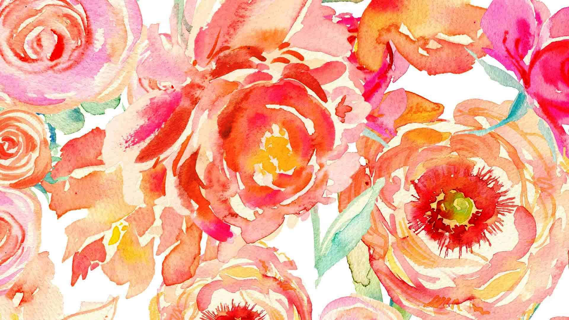 Colorful floral art