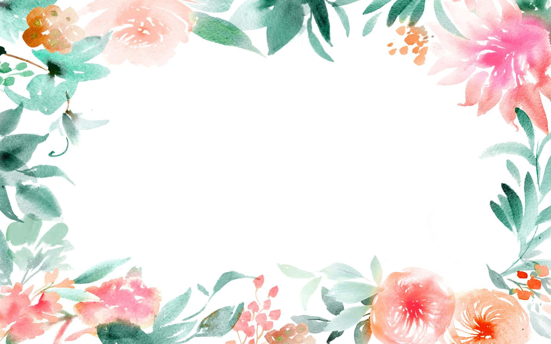 Beautiful Floral Watercolor Background