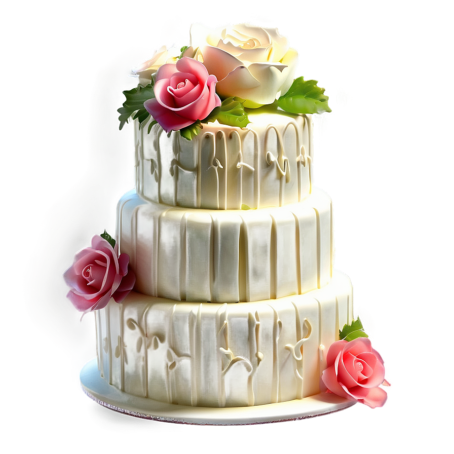 Floral Wedding Cake Png Xey47 PNG