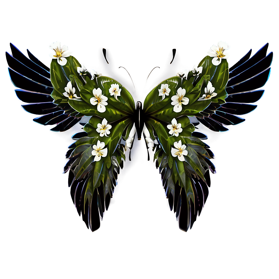 Floral Wings Png Dcj68 PNG