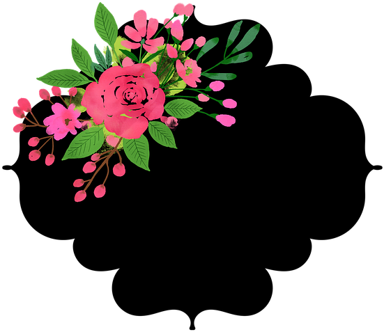 Floral_ Wreath_ Black_ Silhouette_ Background.png PNG