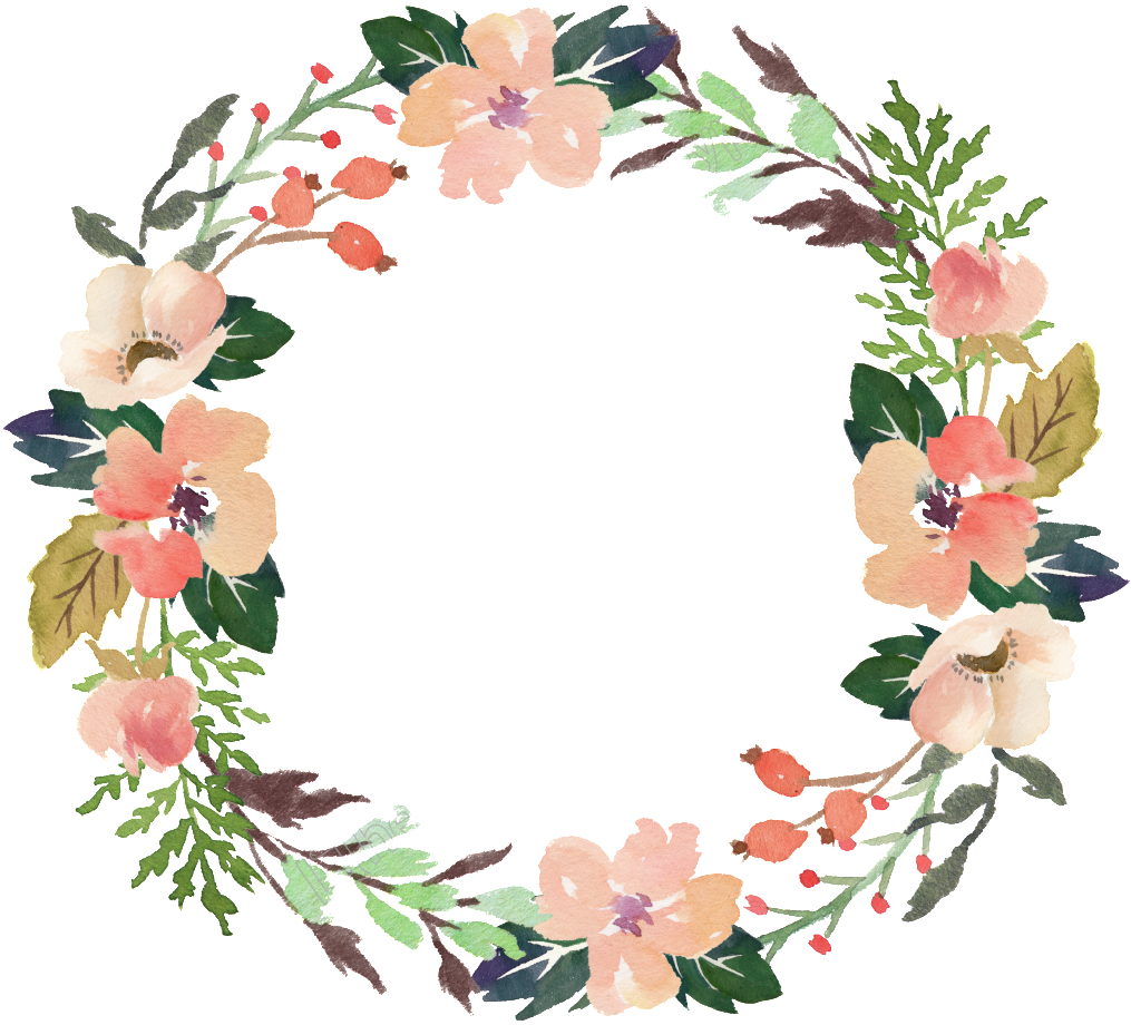 Floral_ Wreath_ Watercolor_ Design.png PNG