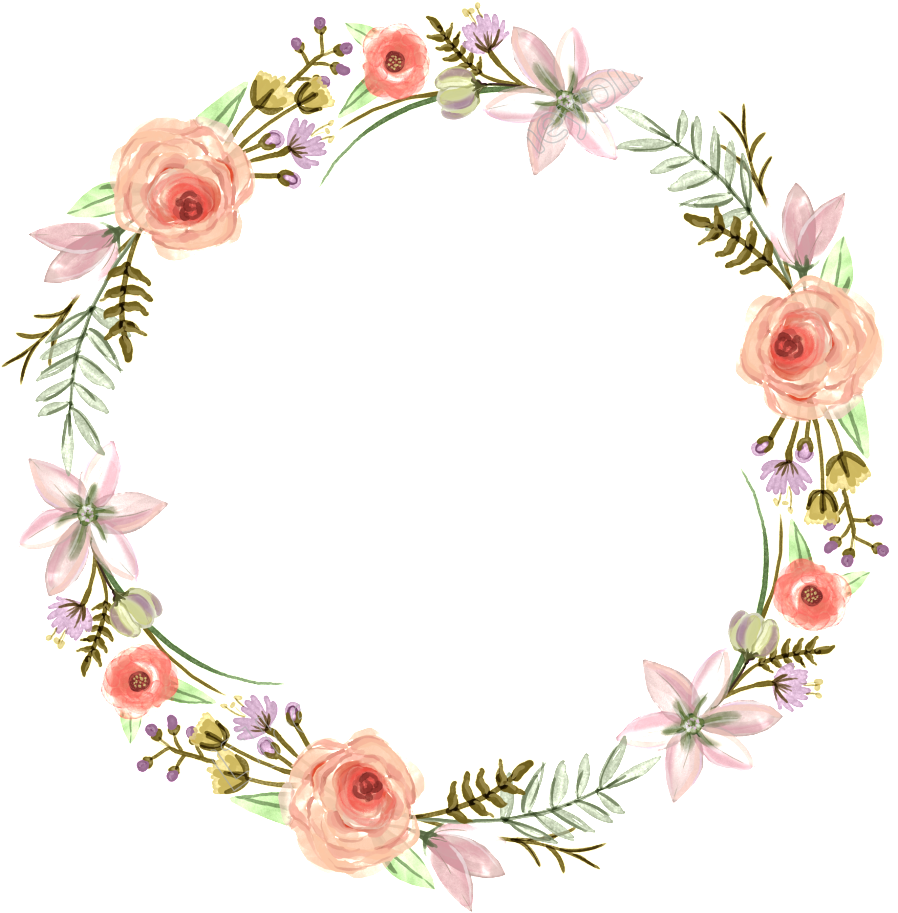 Download Floral Wreath Wedding Design Clipart | Wallpapers.com