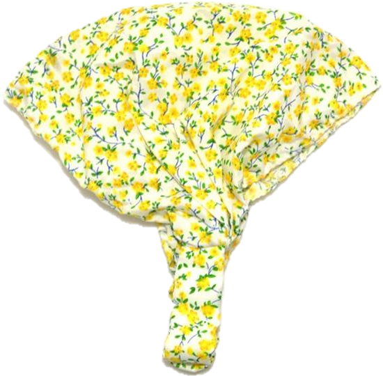 Floral Yellow Head Bandana PNG