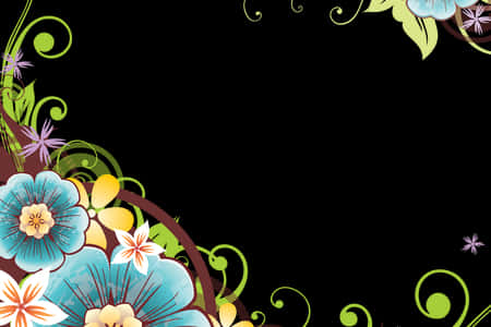 Floral_ Corner_ Design_ Background PNG