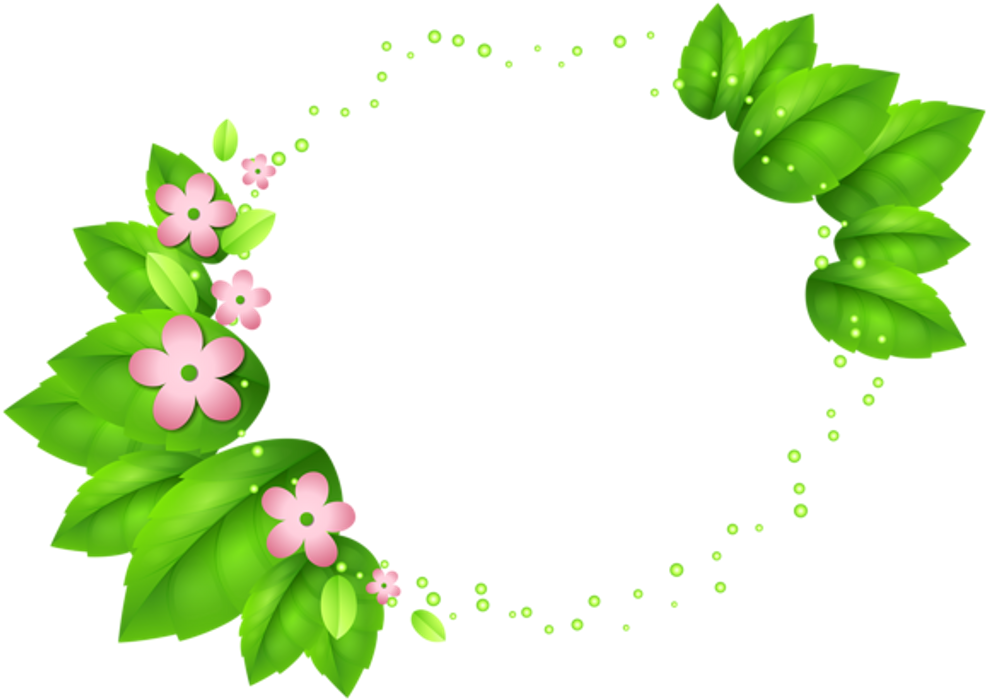 Floral_ Leaf_ Border_ Design.png PNG