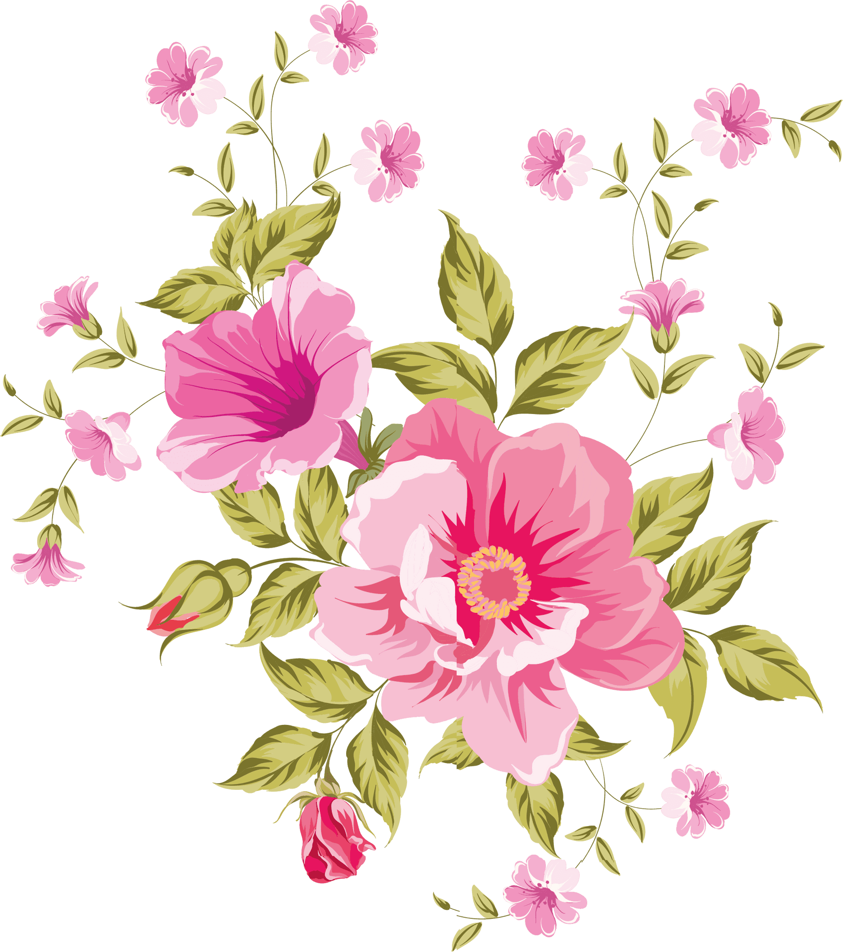 Floral_ Pattern_ Design_ Background PNG