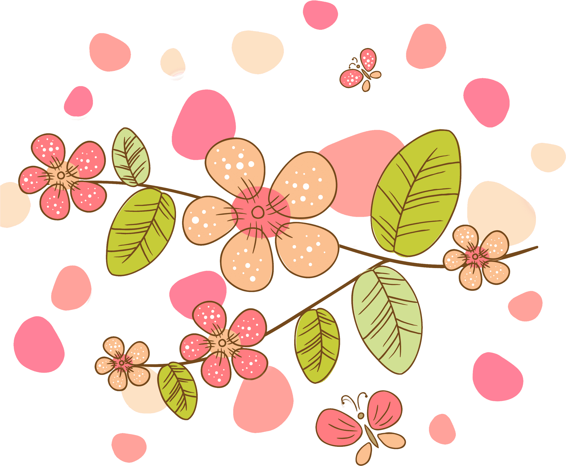 Floral_ Pattern_ Simple_ Background PNG