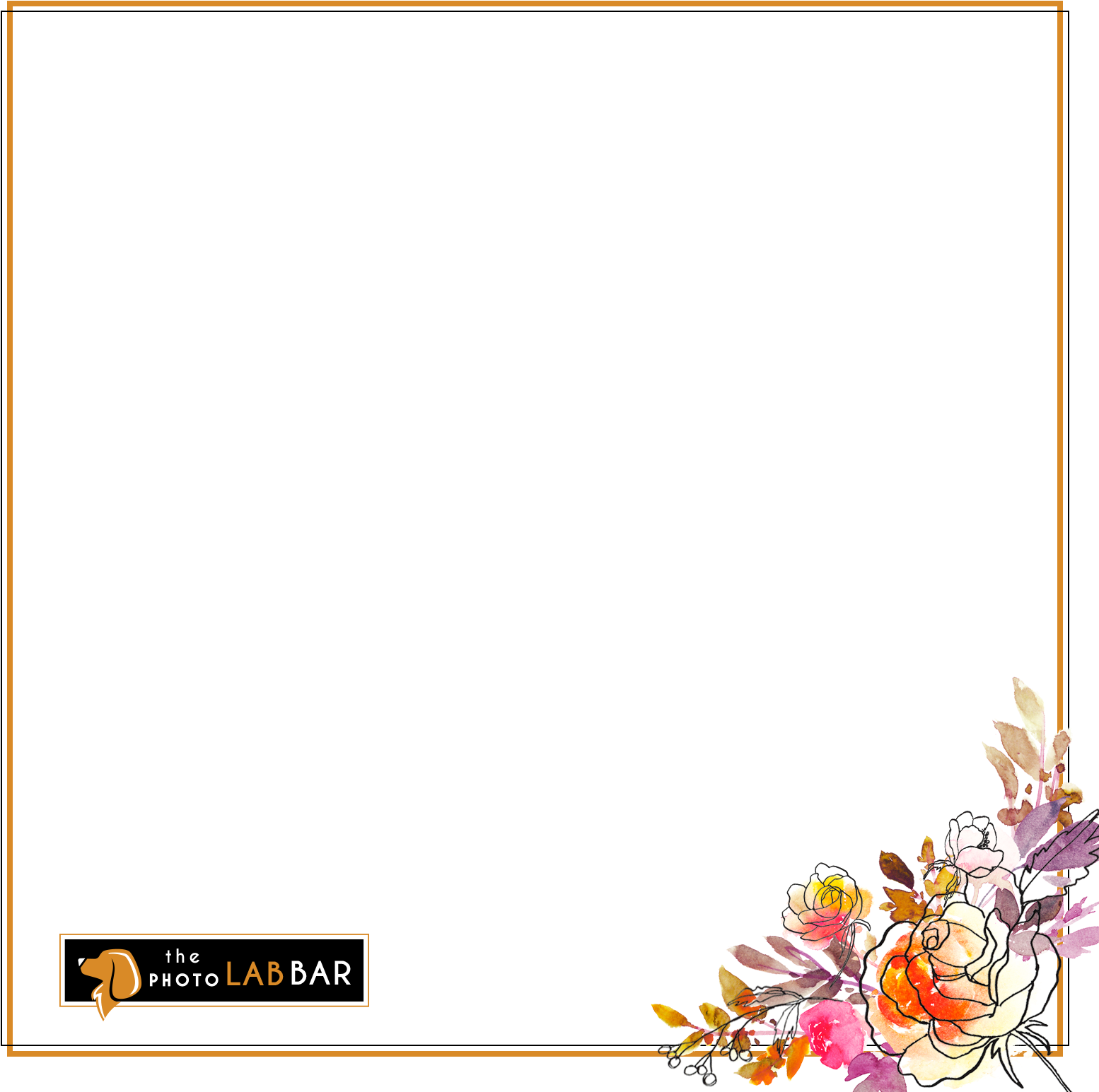 Floral_ Photo Booth_ Frame_ Template PNG